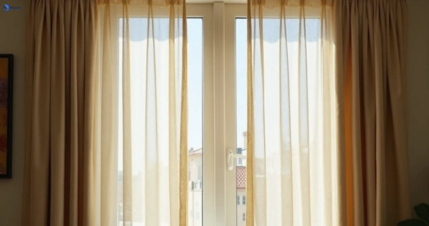 Dull dusty drapes in brighton-vic before professional cleaning